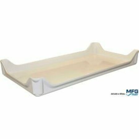 MFG TRAY Molded Fiberglass Stacking Ventilation Tray with Drop Sides 30 3/8" x 15 7/8" x 3 5/8" White 8054085269